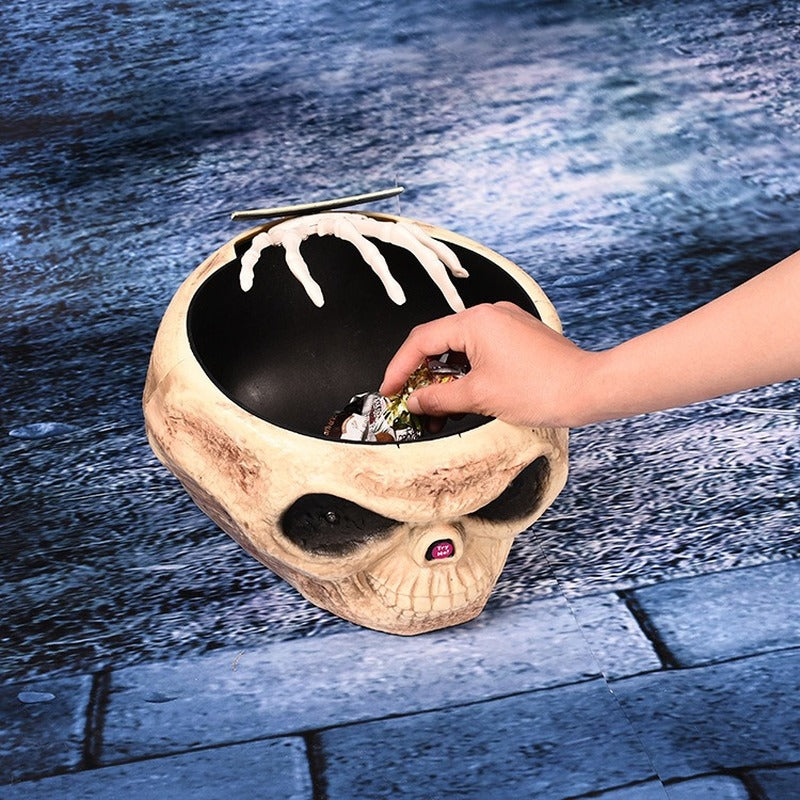 Elektrisk Halloween Dekoration Ghost Hand Candy Bowl