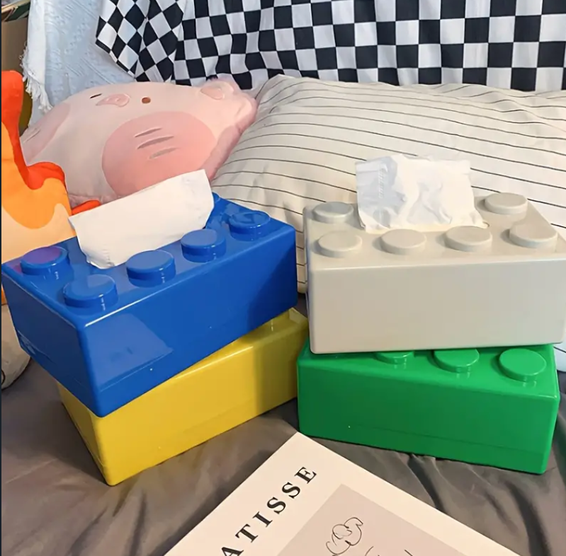 Nostalgisk Lego Block-Style Tissue Case