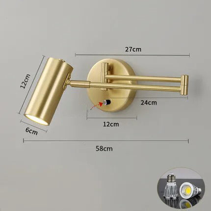 ÉtudeLum - Lampada da parete a LED dimmerabile per ufficio o camera da letto