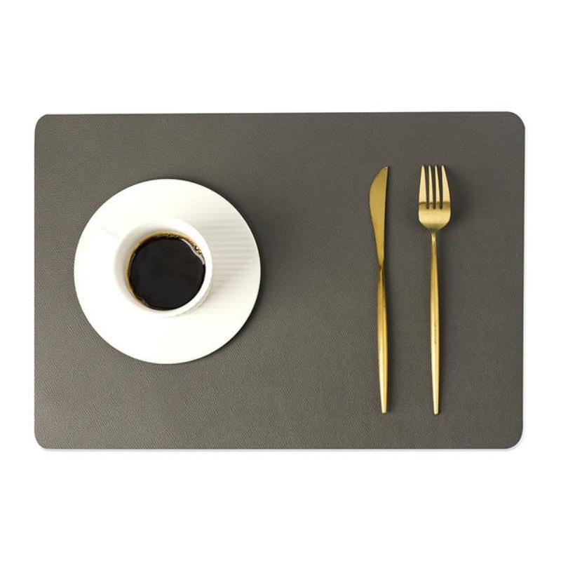 Moderne rechthoekige waterdichte PU leren placemats