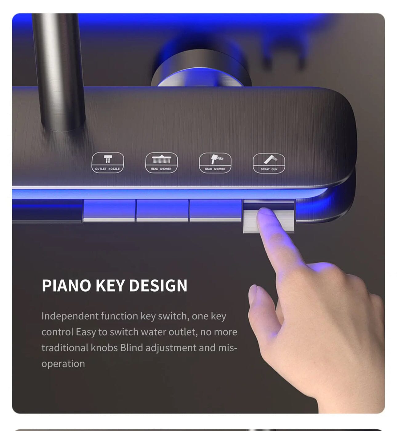 Vrimlo UFO Keys Digital Shower unit