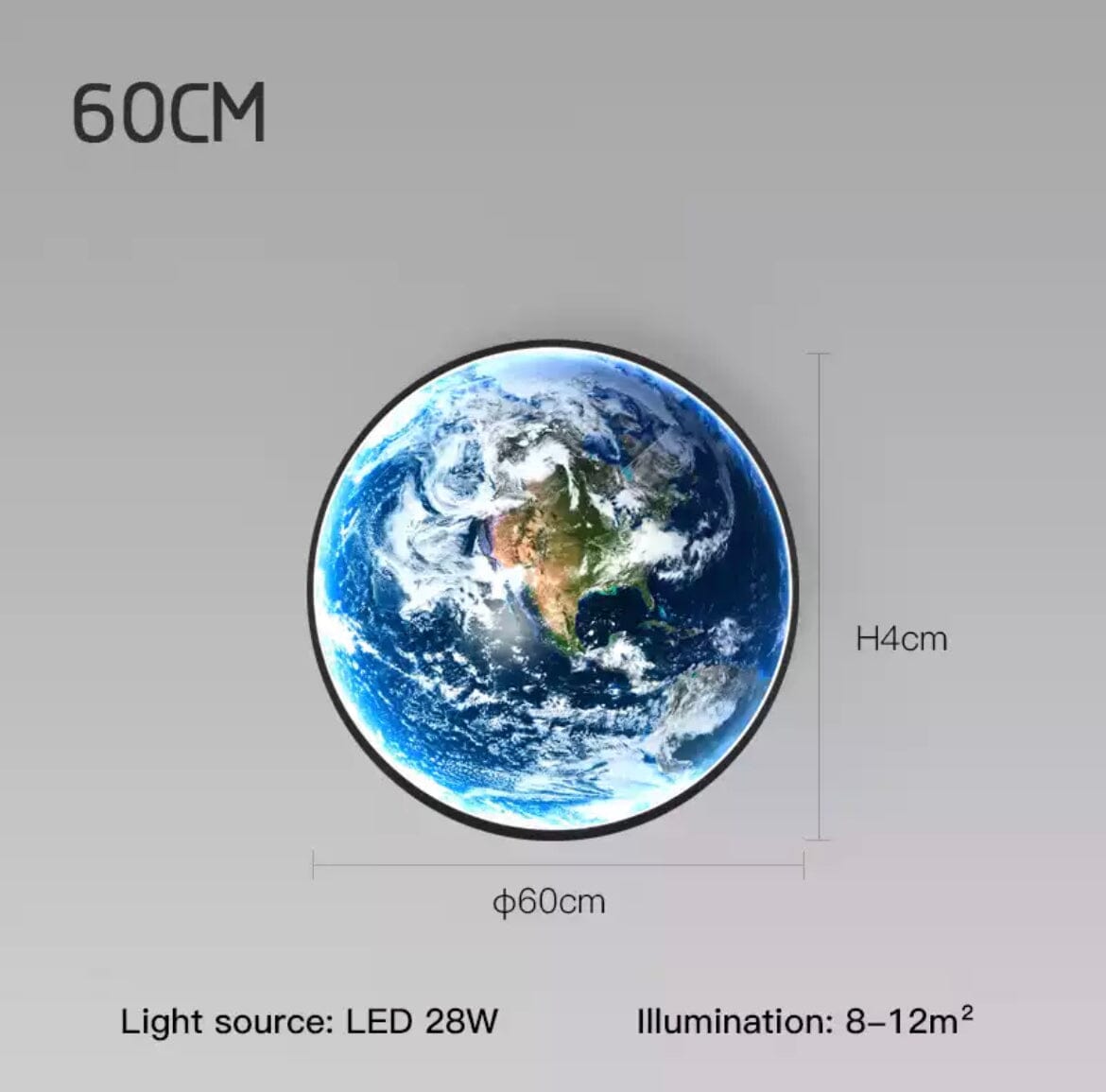 Nástěnné LED svítidlo Earth