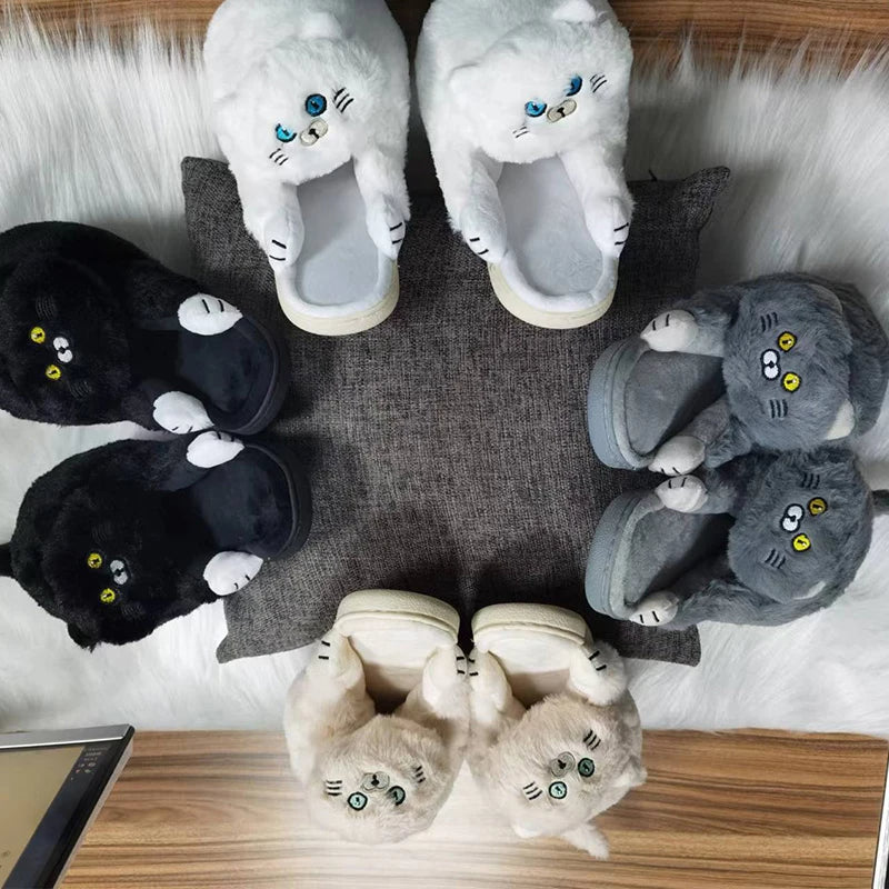 FelineFuzz Pluche Kattenpantoffels