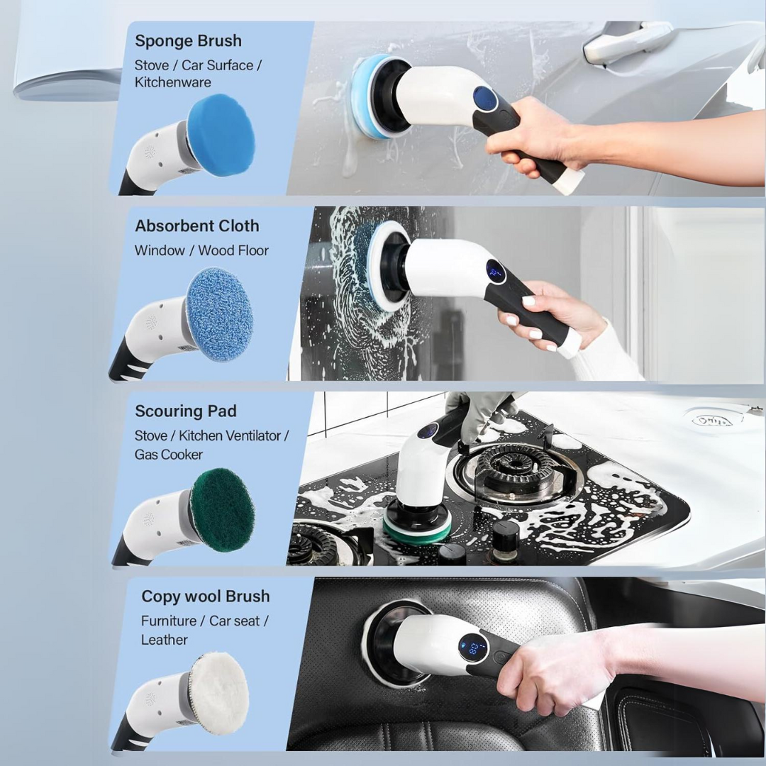 Electric Spin Scrubber – Effortless Cleaning in Half the Time