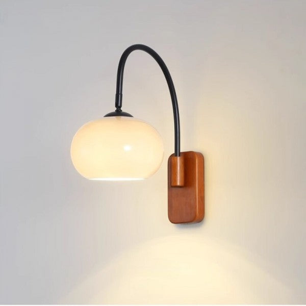 Bauhaus Vägglampa i roterande glas Khaki - Elegans och flexibilitet