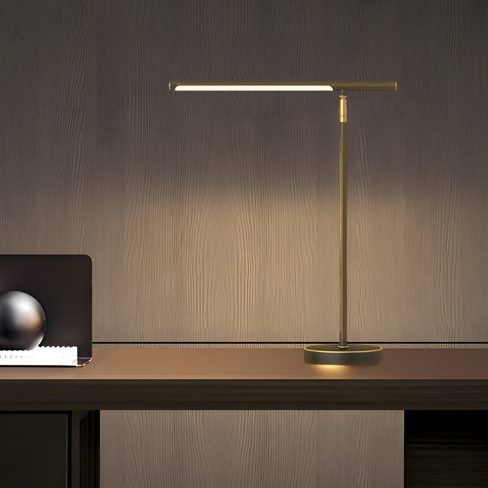 Copper Linear - Brass LED Desk Lamp with Adjustable Direction