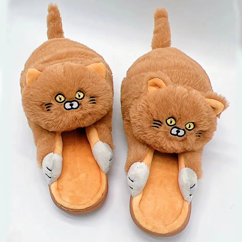 FelineFuzz Pluche Kattenpantoffels