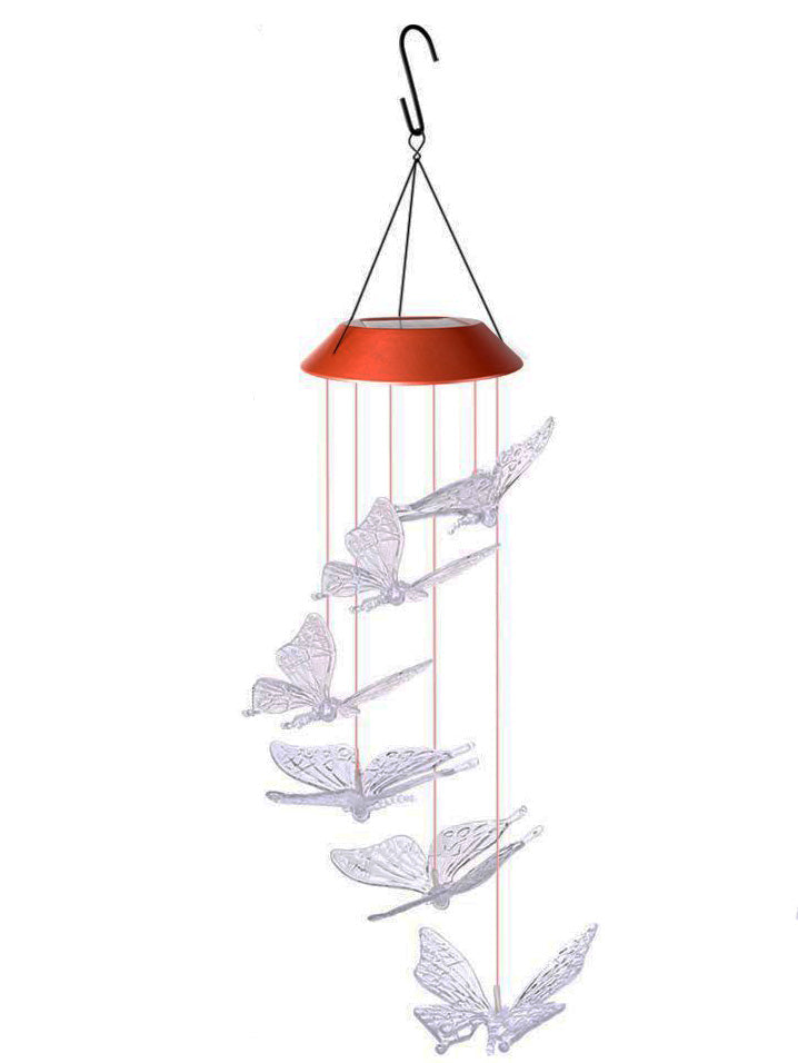 Flutterlights - Luci solari decorative con disegni di farfalle