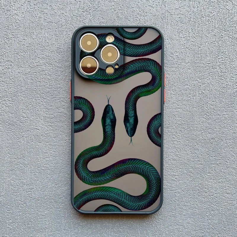 Funda para iPhone con motivo de serpiente