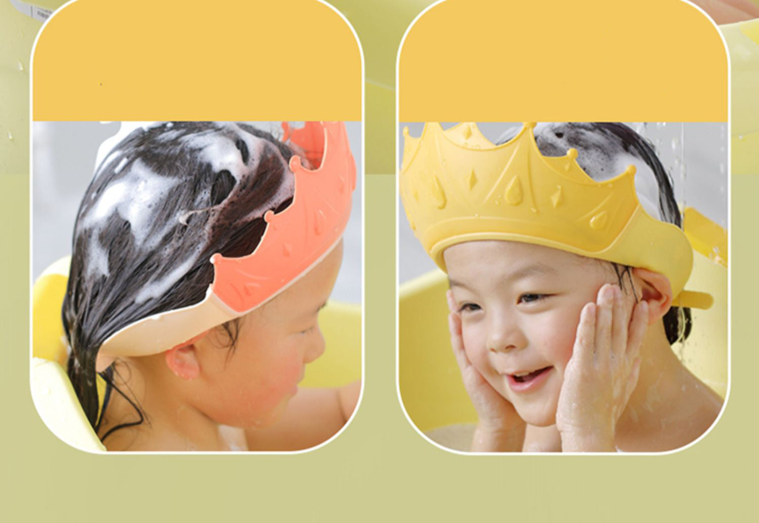 Shampoo Crown Cap™ - Ikke flere tårer i badekaret - Badehette for barn