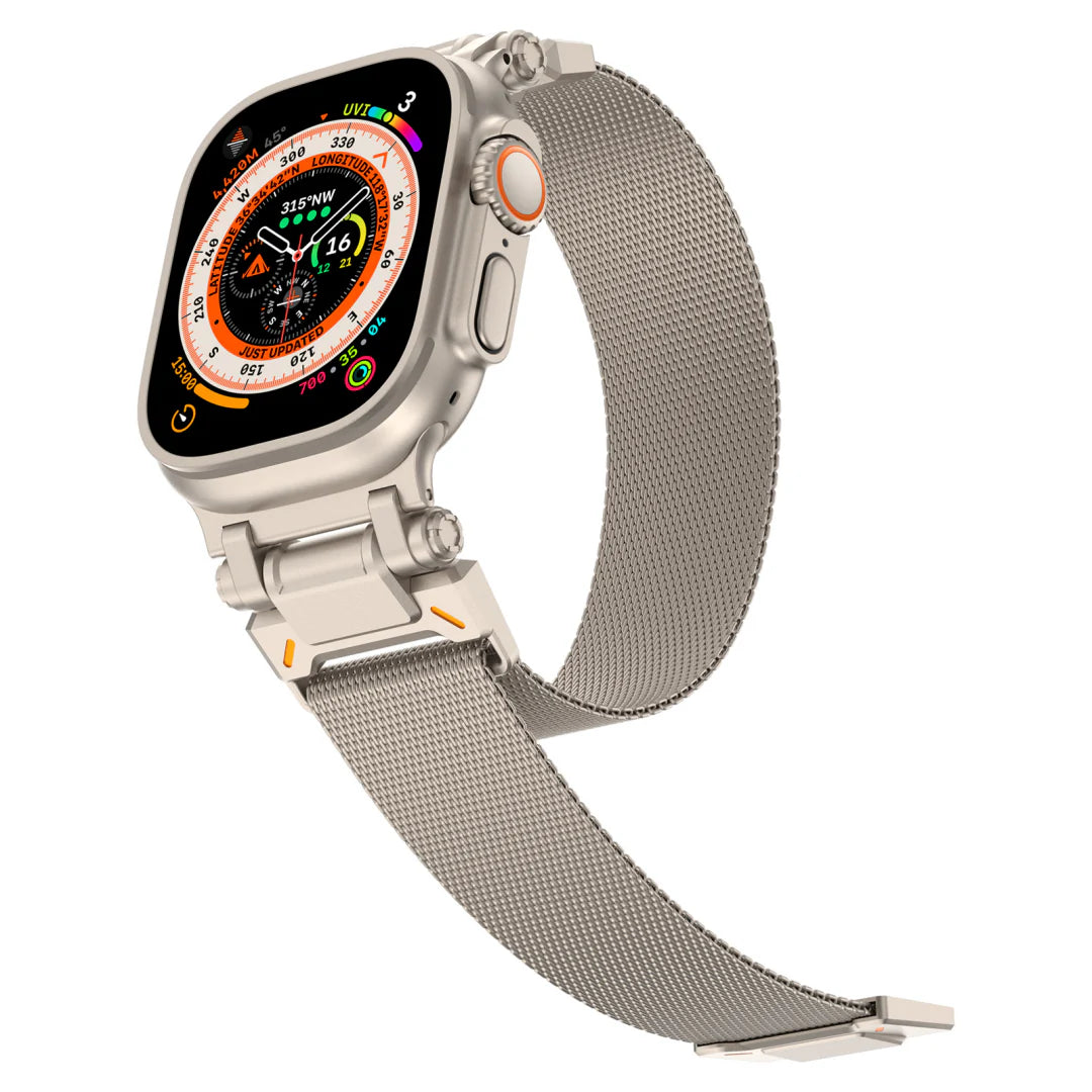 Explorer Milanese Loop -ranneke Apple Watchille