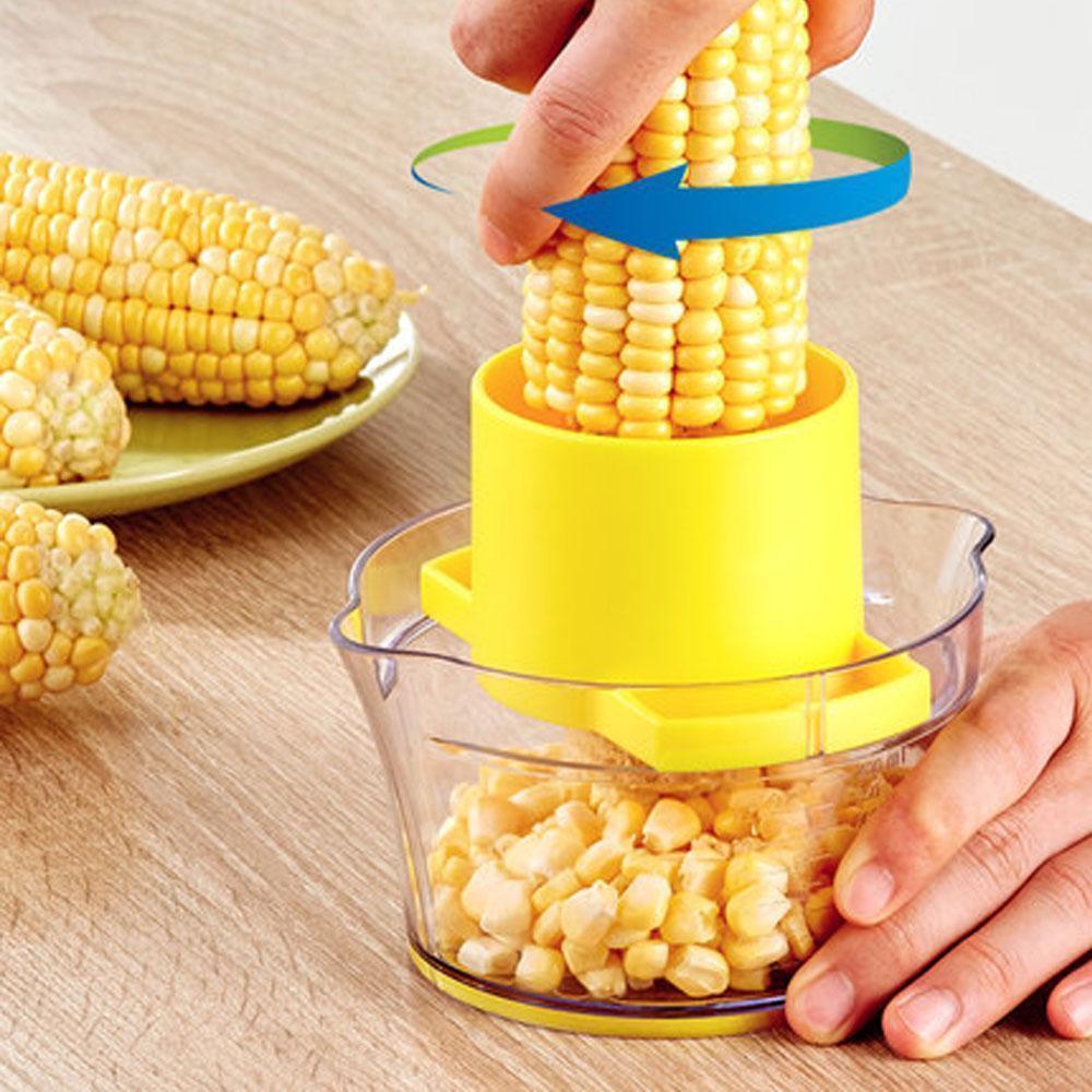 Cob Corn Stripper Med Inbyggd Måttkopp Och Rivjärn