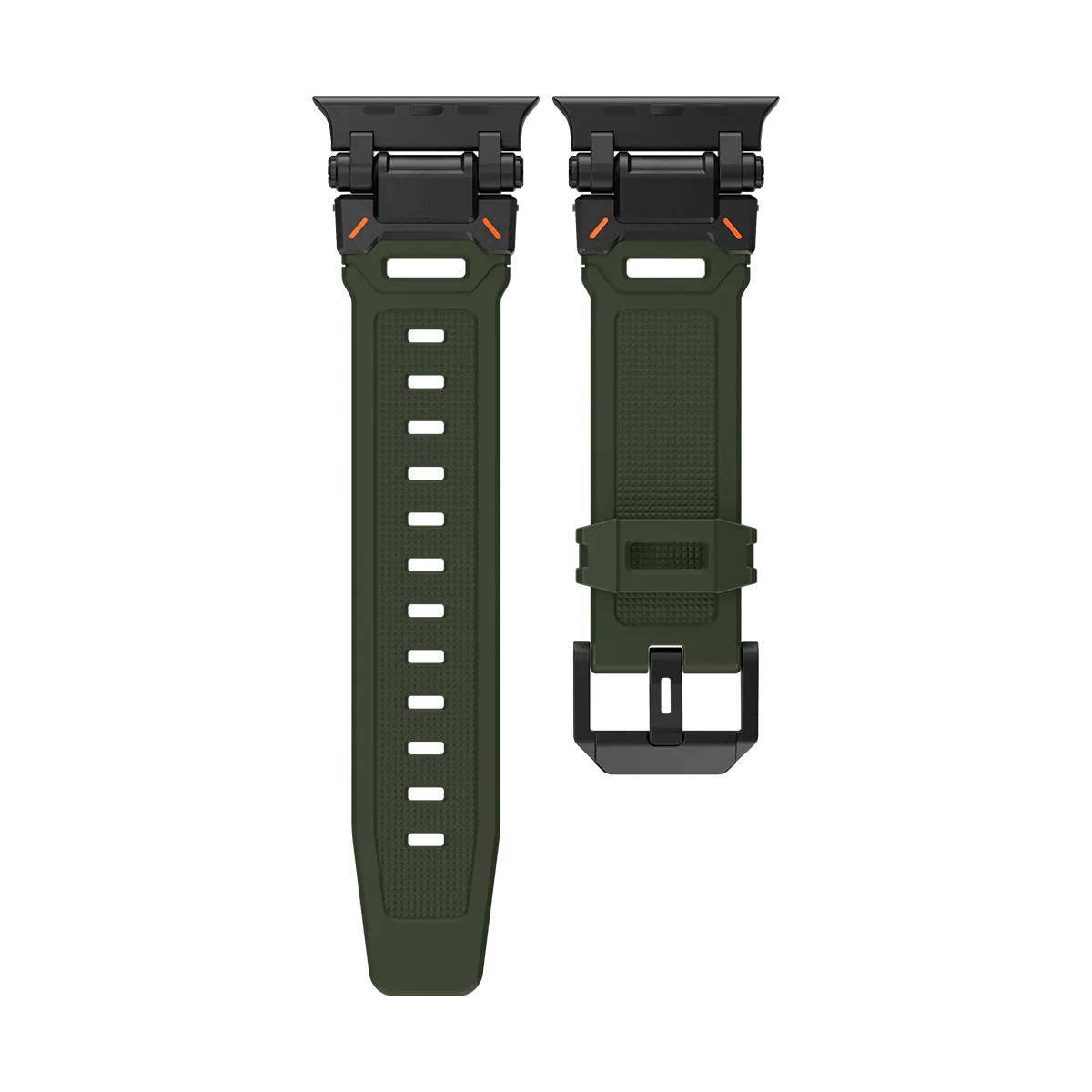 Neues Titan-Metallkopf-Silikonarmband für die Apple Watch