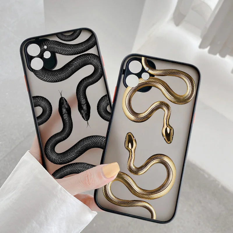 Coque iPhone à motif serpent