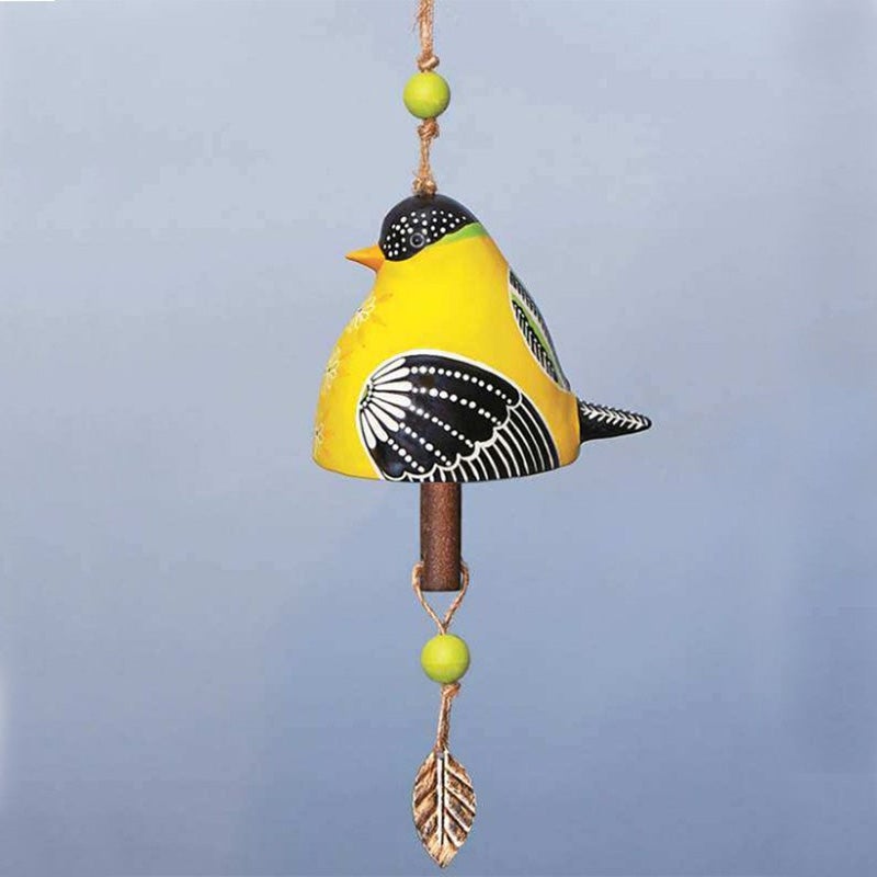 Ceramic Bird Wind Chime Song Bell Garden Yard Home Decoration