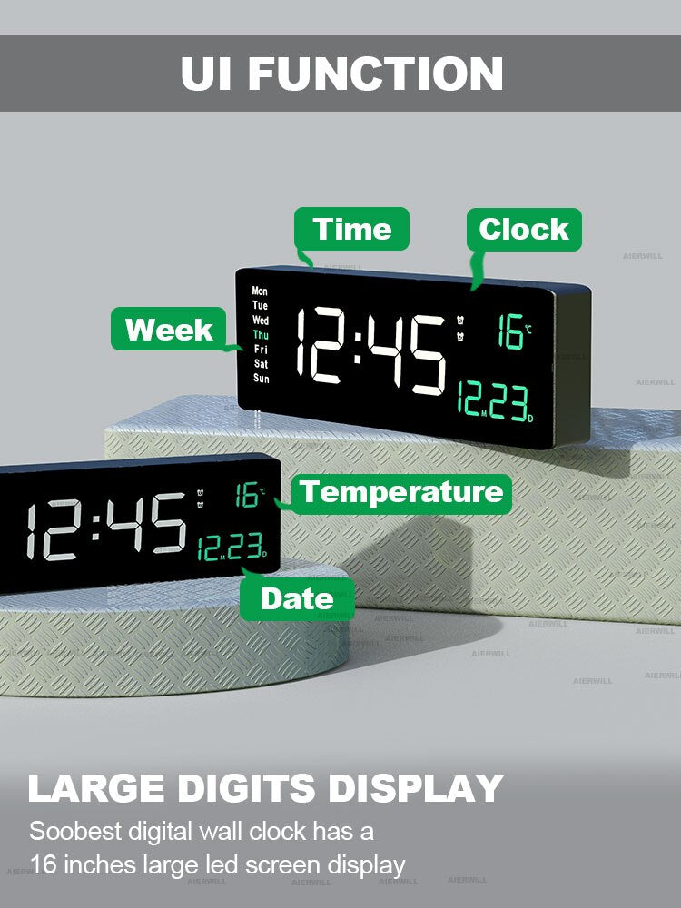 Colorful Acrylic Digital Clock - Bring color to your interior!