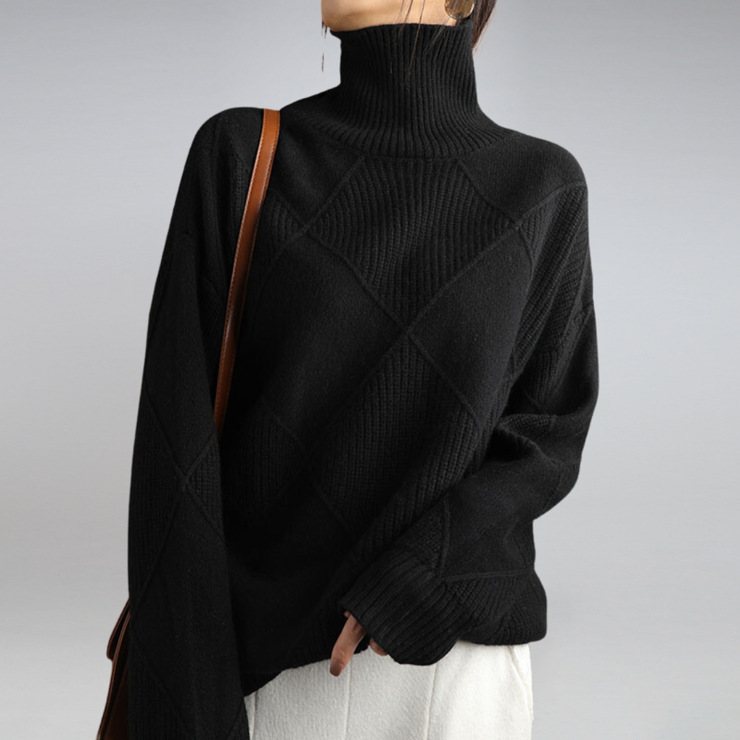 Adelle™ Cashmere Turtleneck-genser