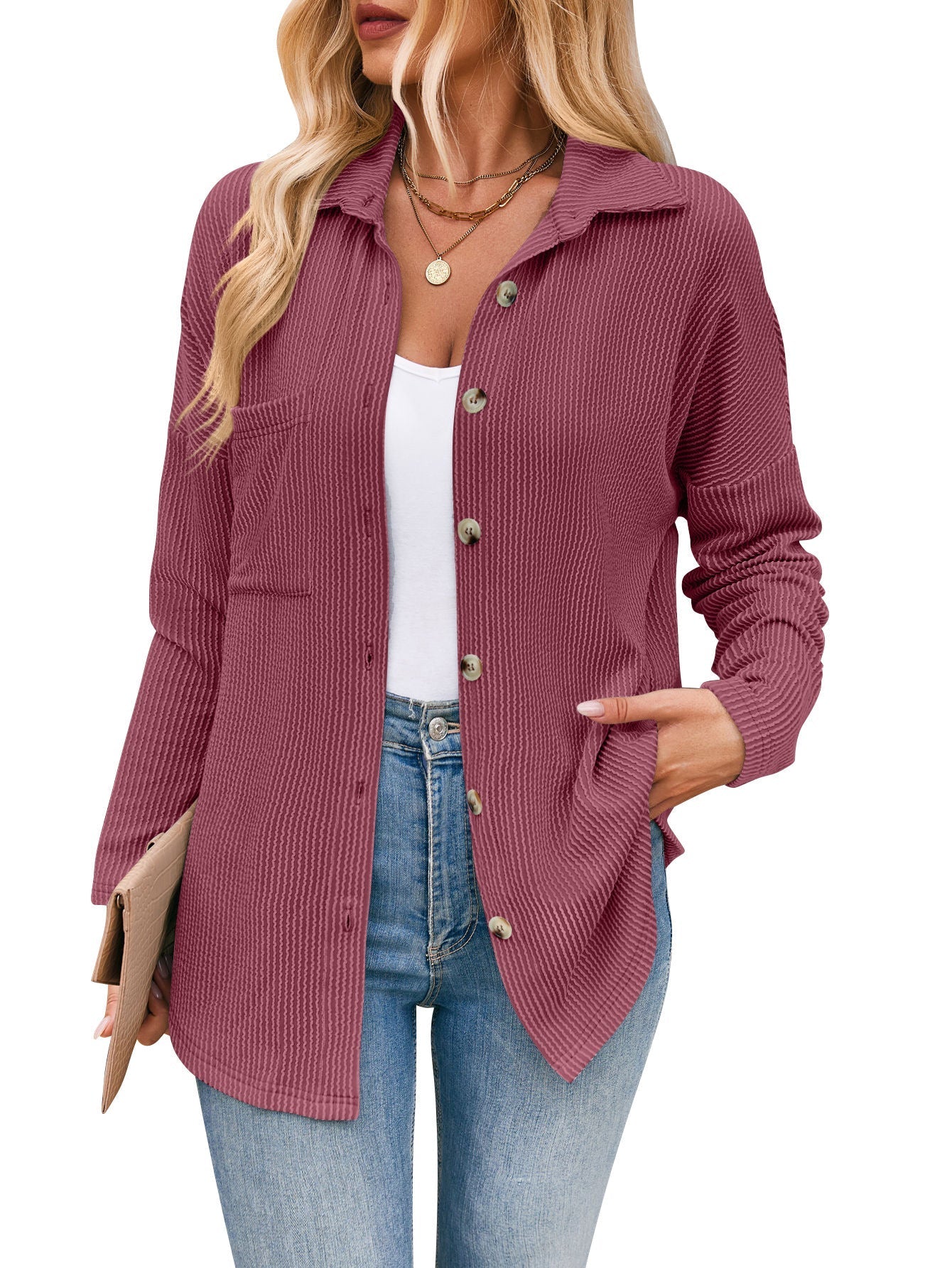 Claire™ - Gestreepte blouse met lange mouwen