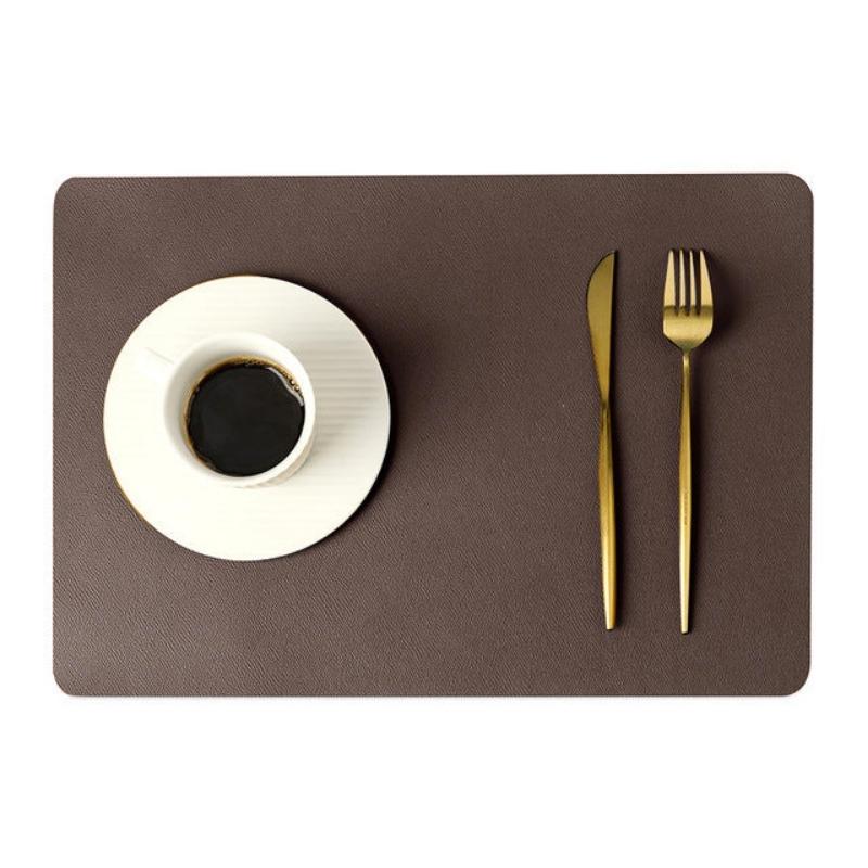 Moderne rechthoekige waterdichte PU leren placemats