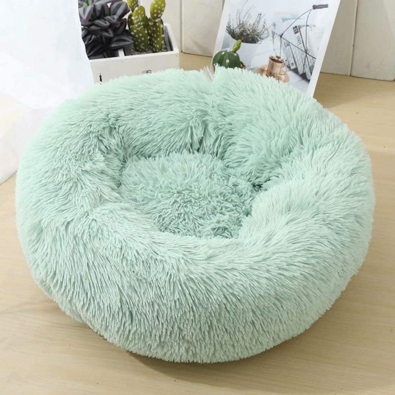 Ronde Pluche Kalmerende Donut Kat Bed Nest