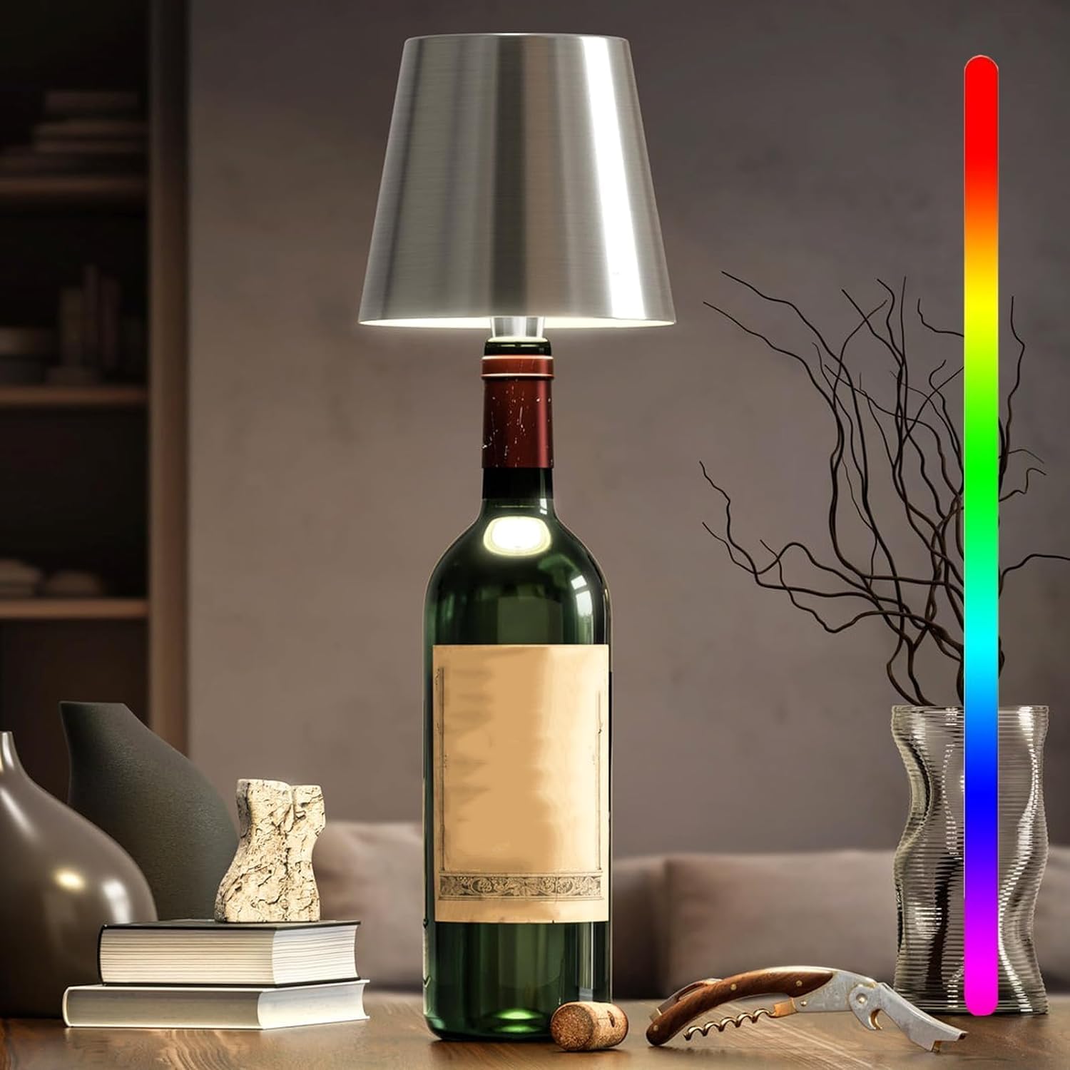 Verlichting fles Lamp