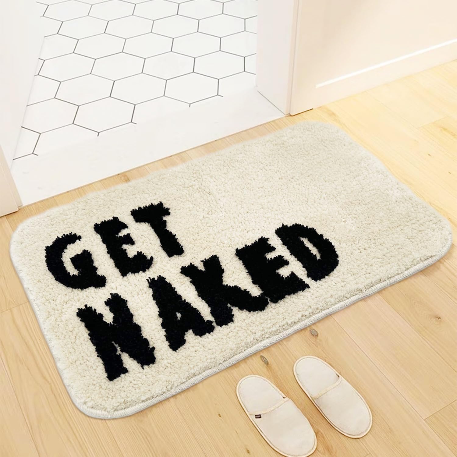 Tapis de bain moelleux pour salle de bain