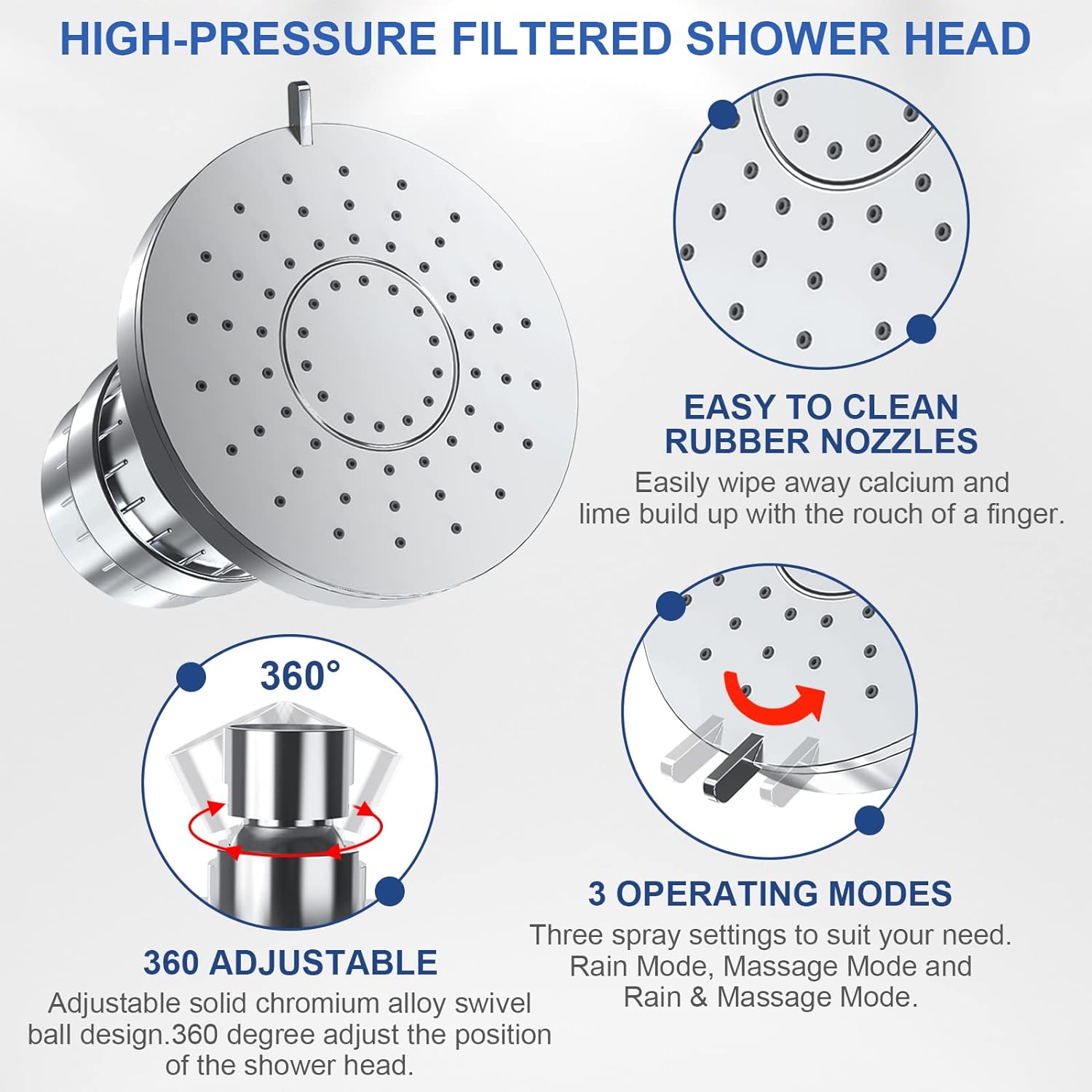 Filtered Showerhead – Naturally Enhances Skin Radiance & Hair Health