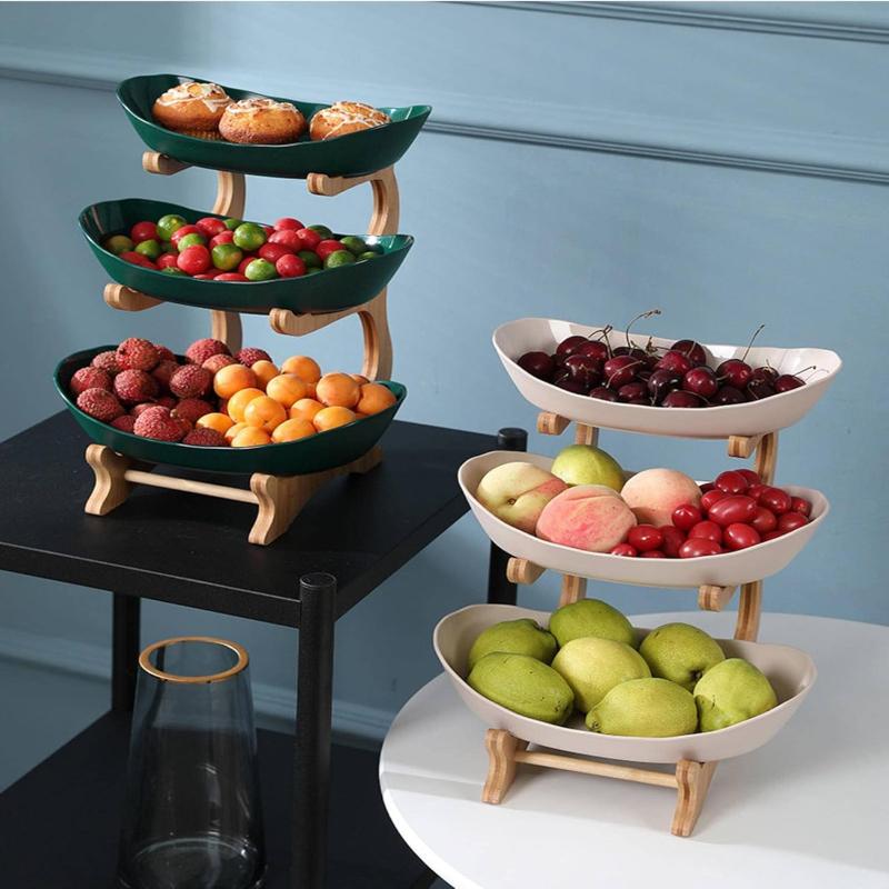 FruitTower - Élégant stand à fruits en métal