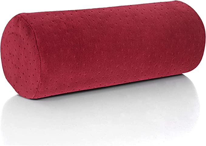 Bambus rød rund cervical Roll Sylinder Bolster Pillow- Solorfit