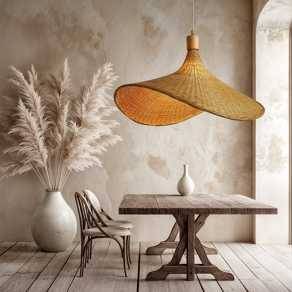 Lampe en bambou Ren