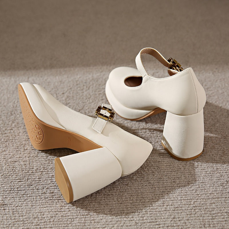 Monroe | French Mary Jane Heels