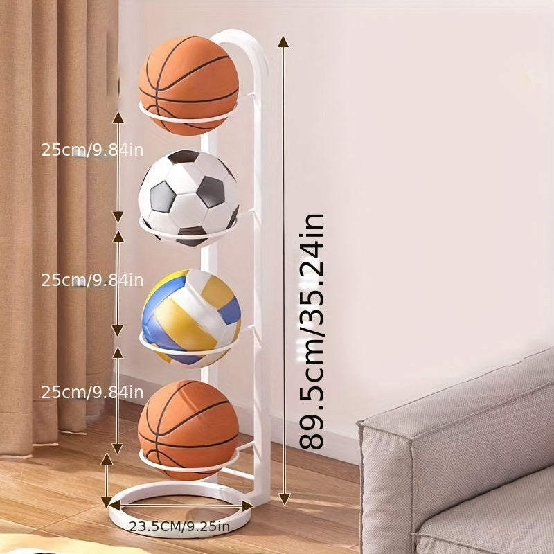 Support de rangement portable pour balles en acier au carbone, présentoir pour basket-ball, football et volley-ball