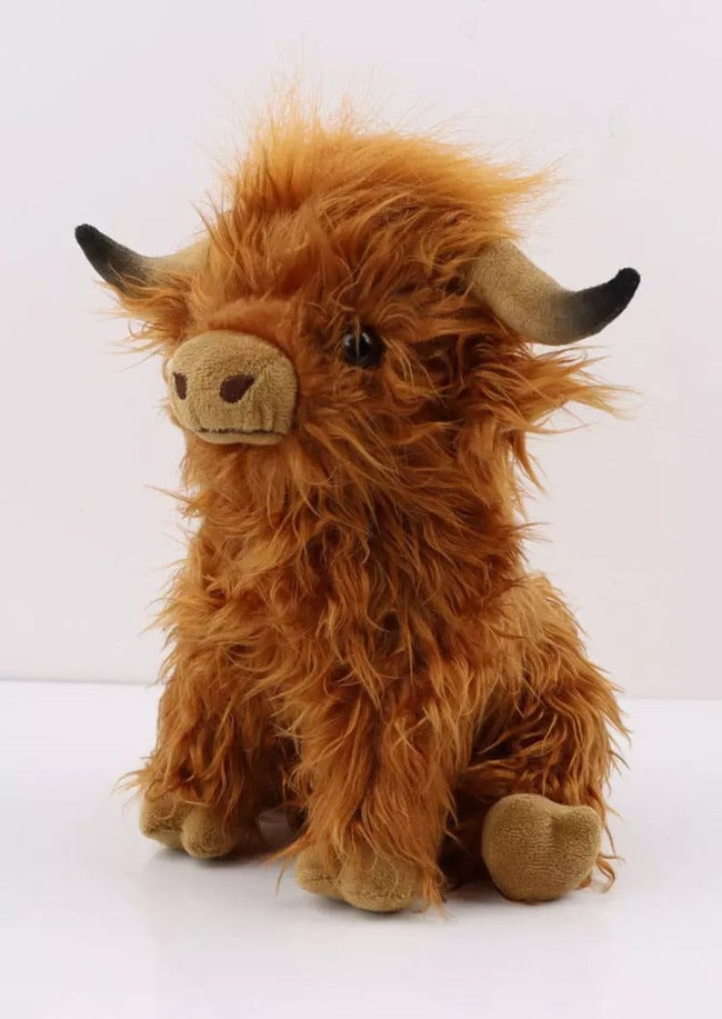 Peluche de vache des Highlands écossais