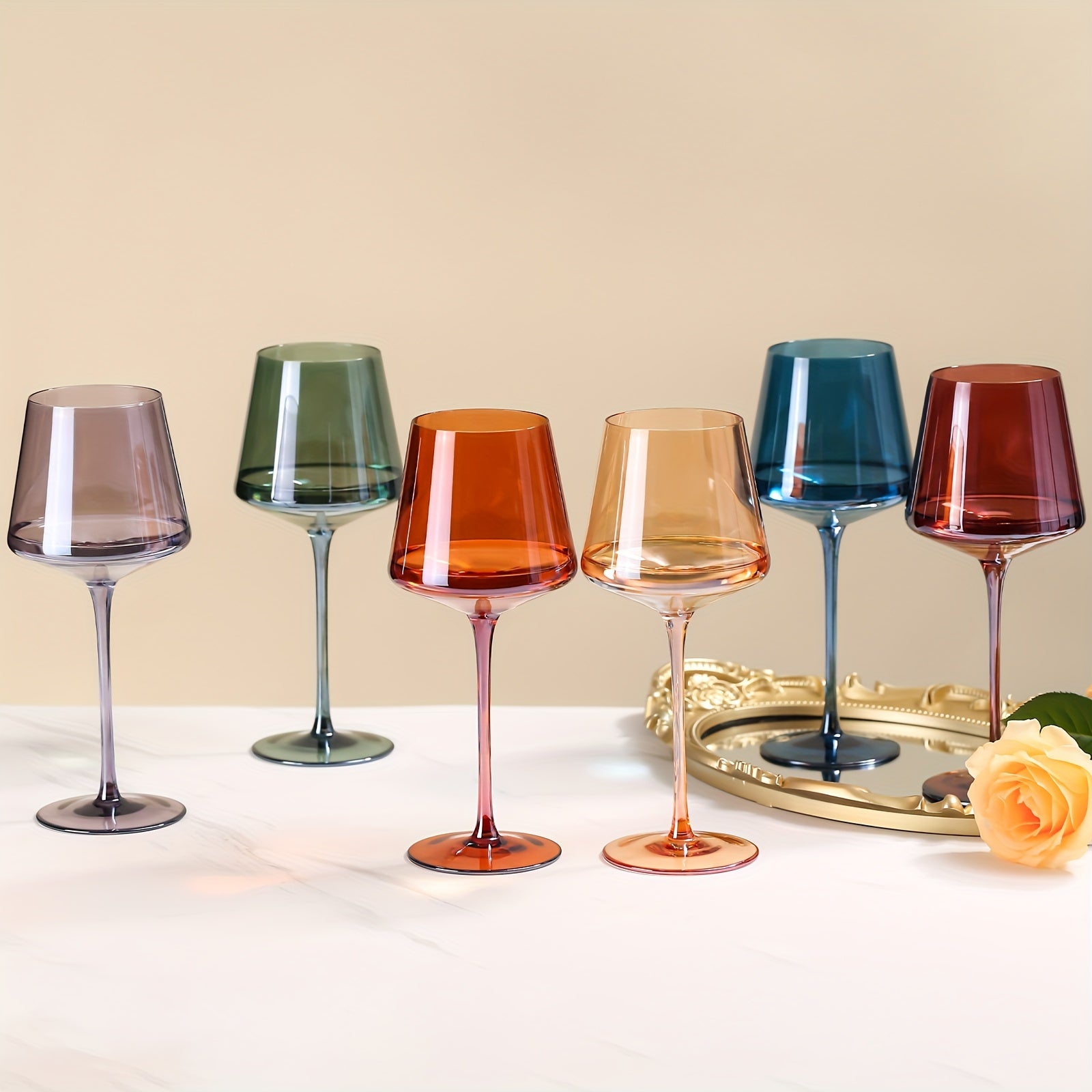 Lot de 6 verres à vin en cristal Prism