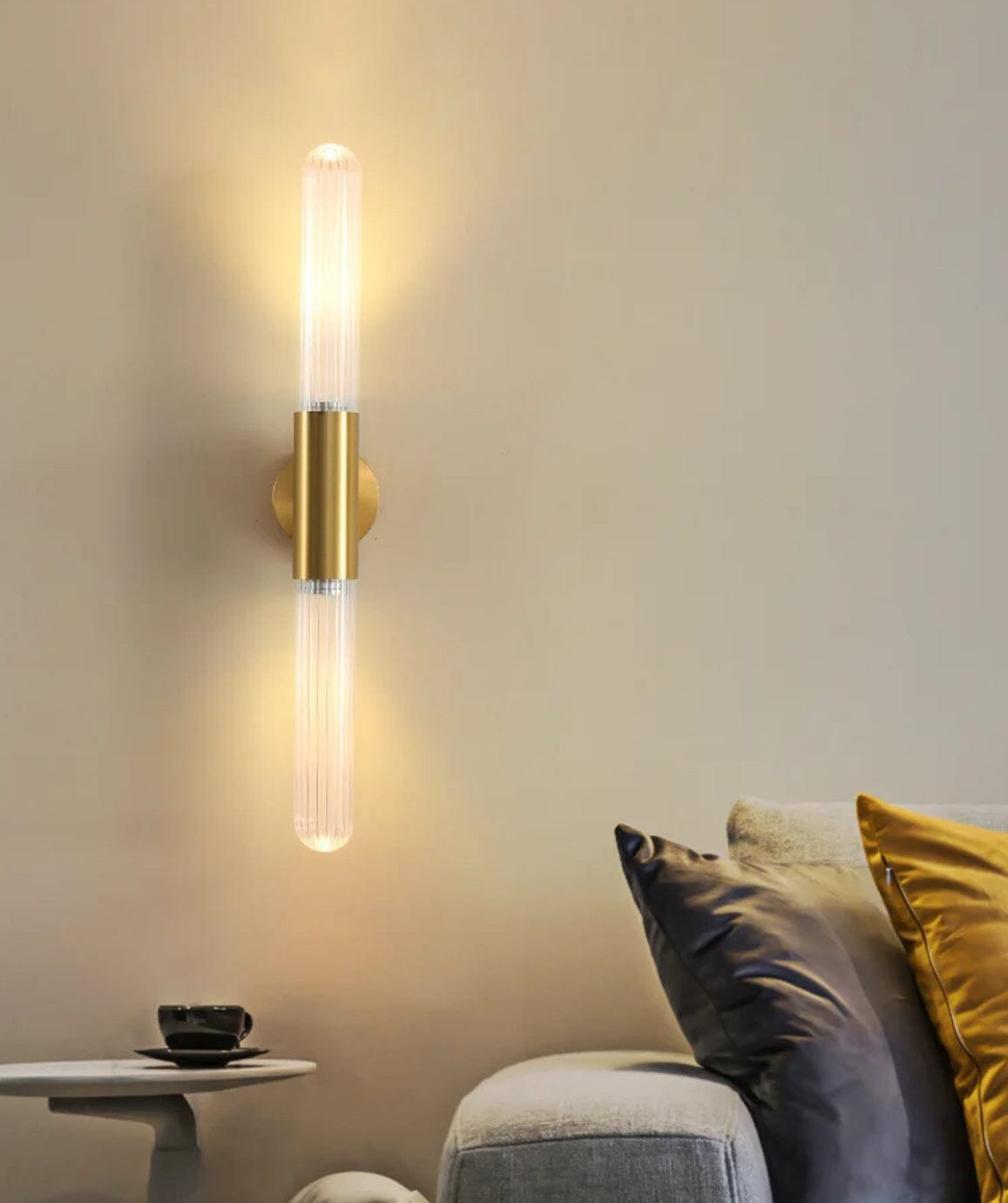 Nisa Glass Pole Lamp