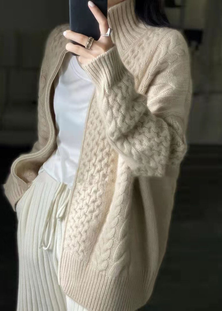 Drusilla - Cardigan in cashmere a collo alto