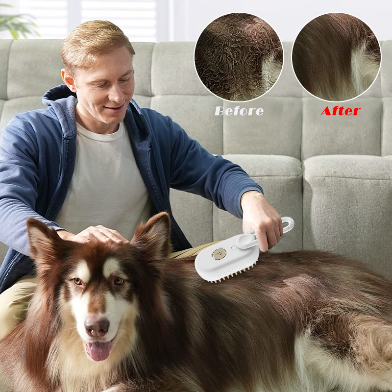 Pet Steam Hair Brush 3 i 1