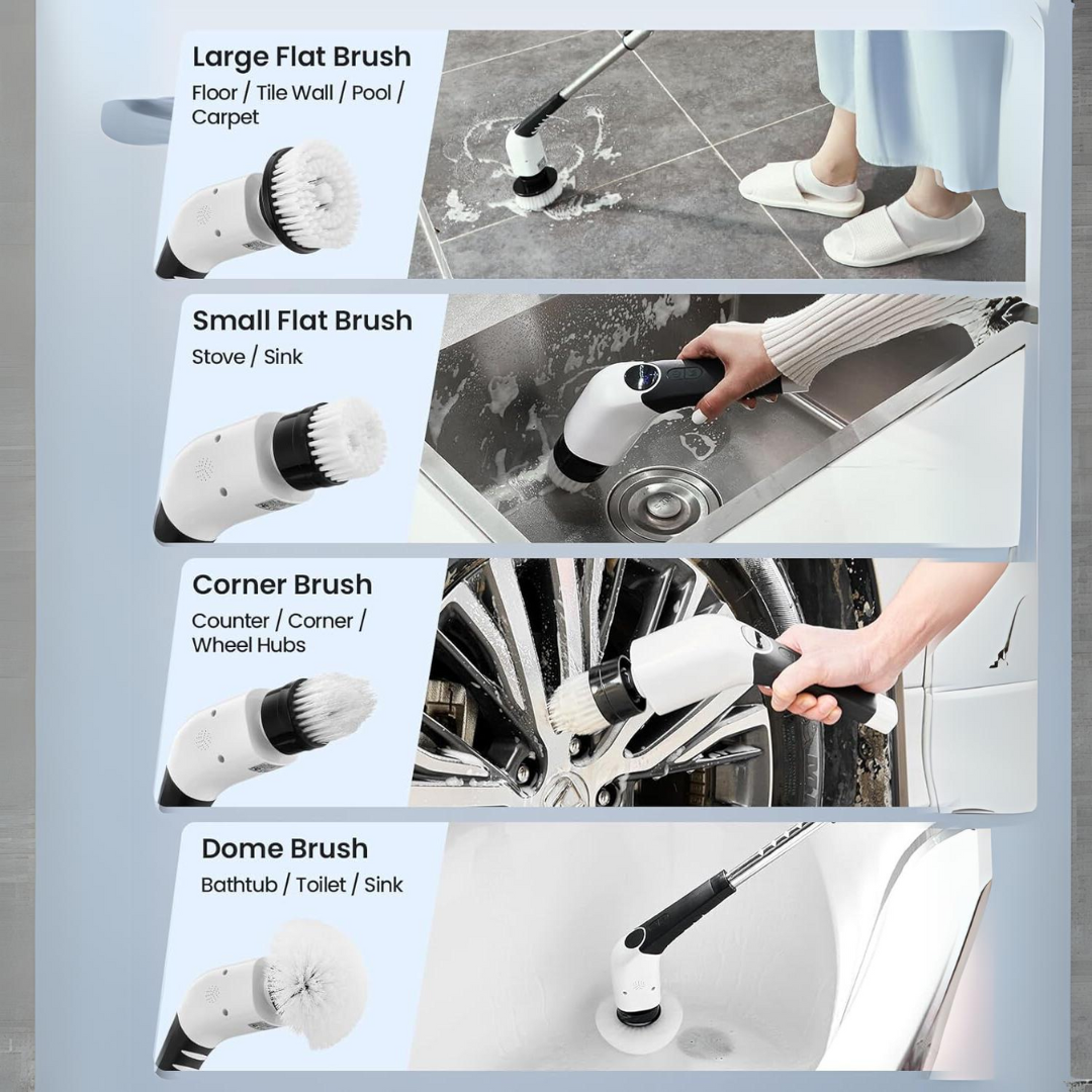 Electric Spin Scrubber – Effortless Cleaning in Half the Time