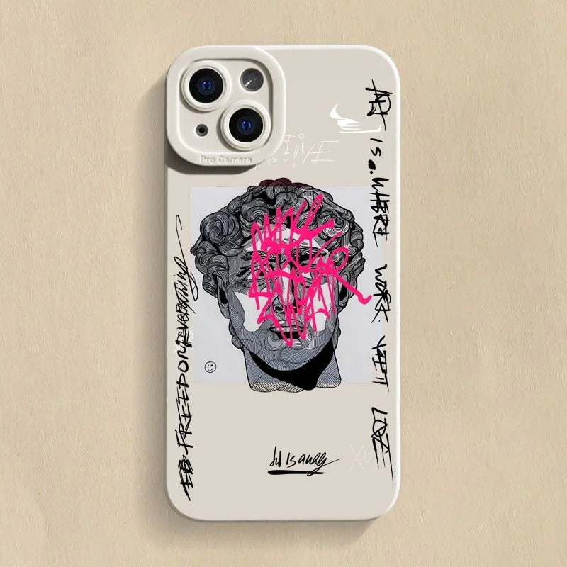 Coque et skin iPhone vandalisés