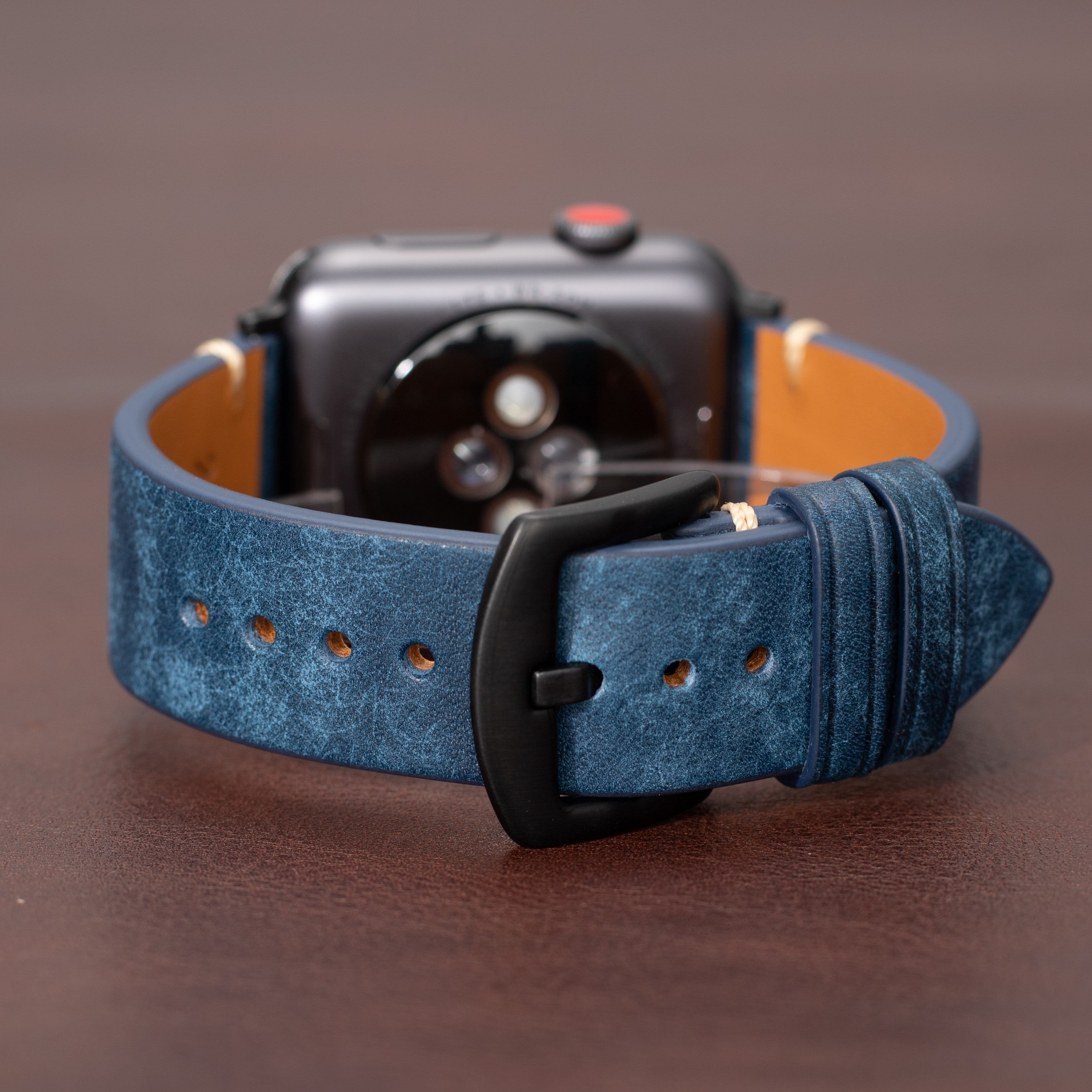 Premium italienisches Lederarmband für die Apple Watch