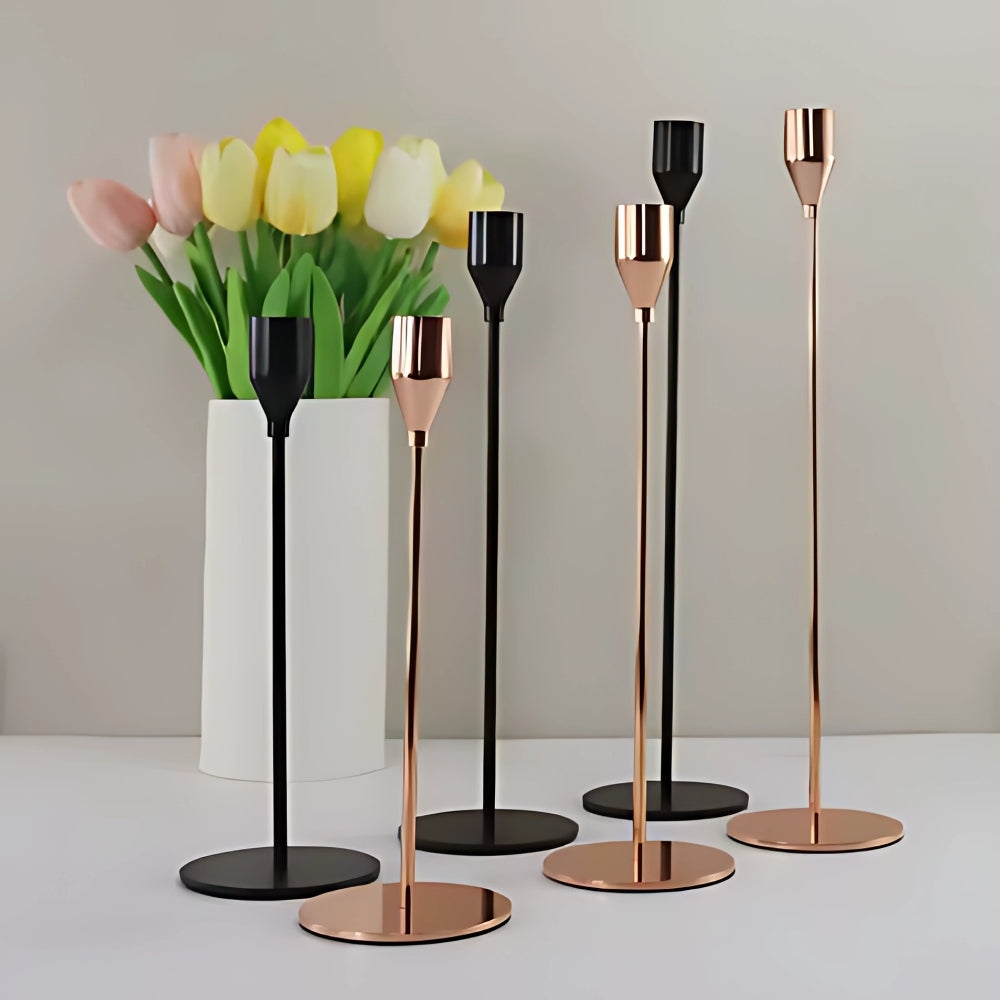 Tall & Chic Trio Candle Holder Set