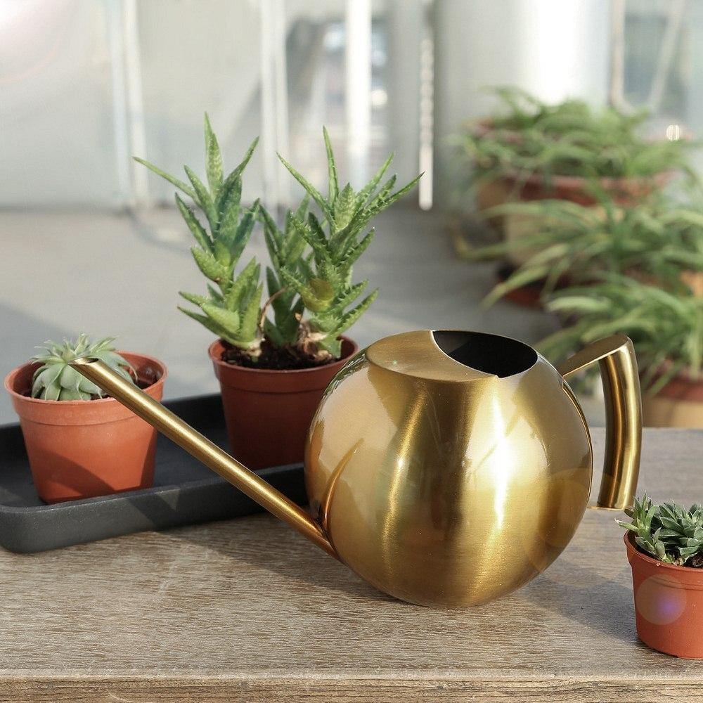 Spherical Gooseneck Stainless Steel Watering Can