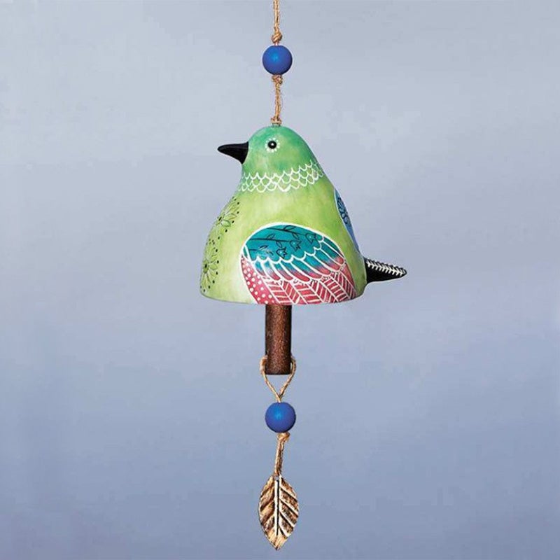 Carillon à vent d'oiseau en céramique, cloche de chanson, décoration de jardin et de maison