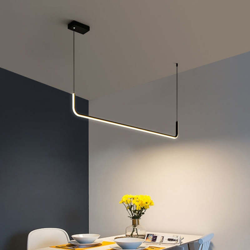 Edge - Modern LED Pendant Lamp in Metal and Silicone