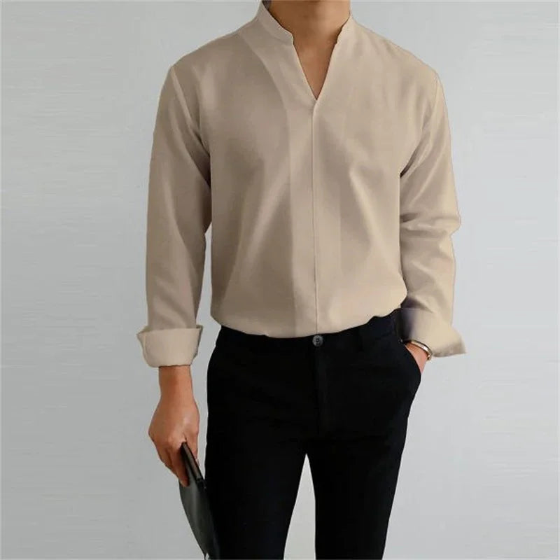 Gentlemans Simple Design Casual Shirt