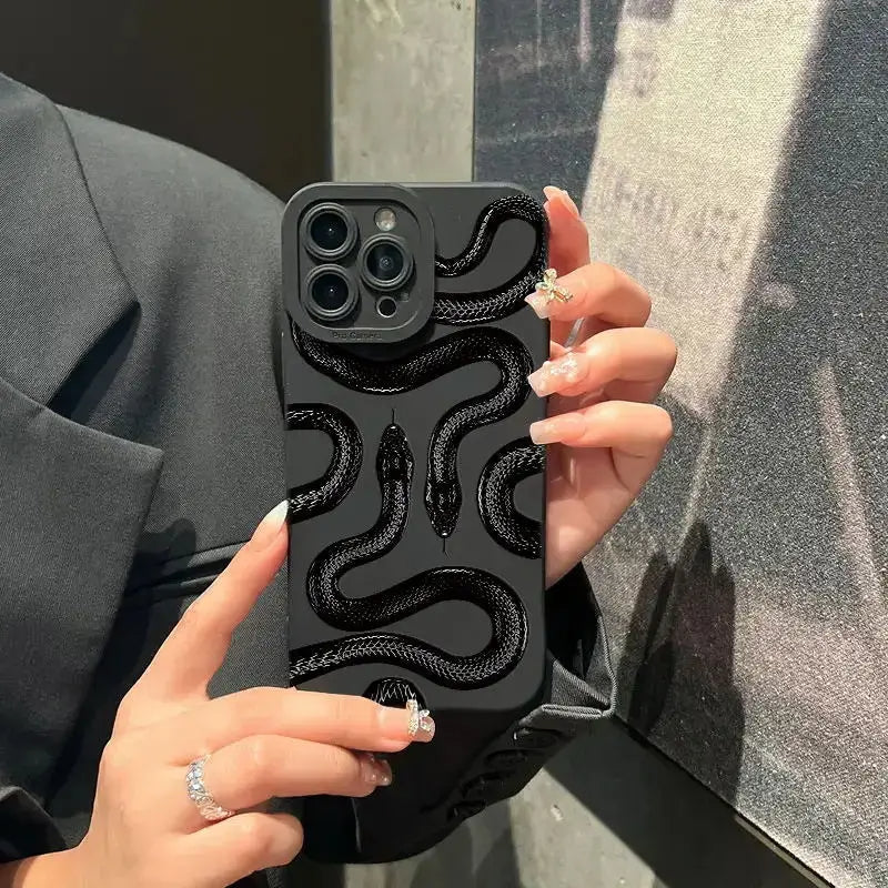 Funda para iPhone con motivo de serpiente