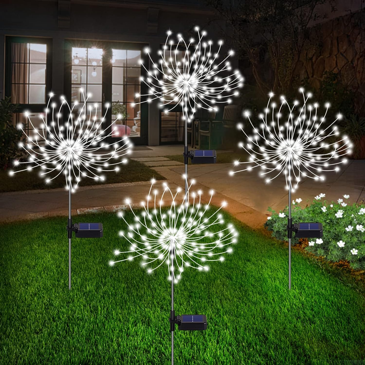 Solarsparks: luces solares para exteriores con estilo de fuegos artificiales