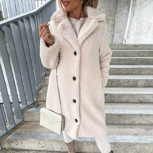 Manteau/veste en peluche doux et élégant Eloise