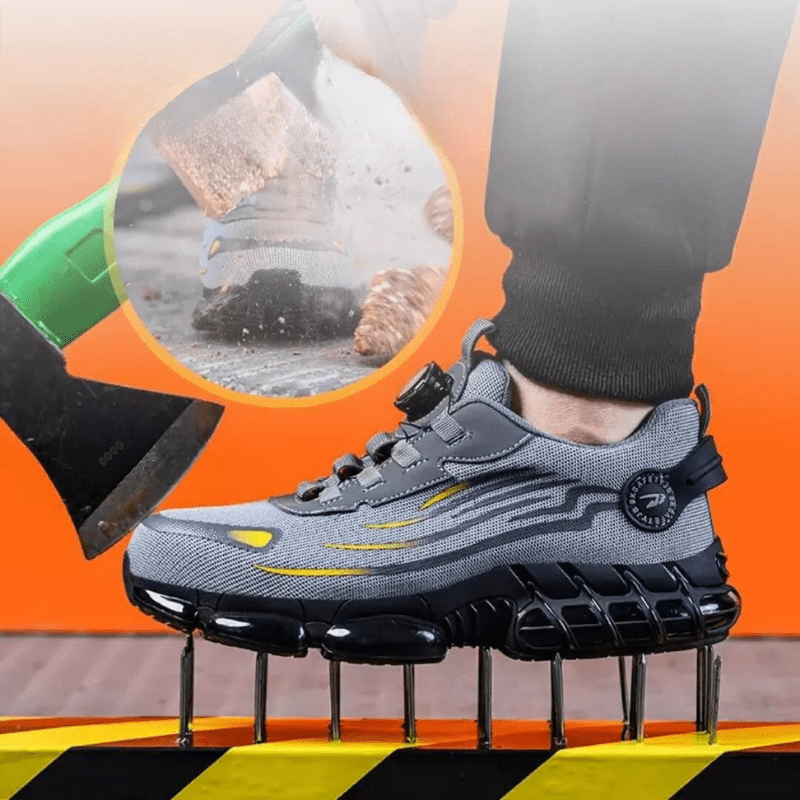 Henner Z90 Chaussures de sécurité ultra légères et résistantes avec boucle rotative à embout en acier