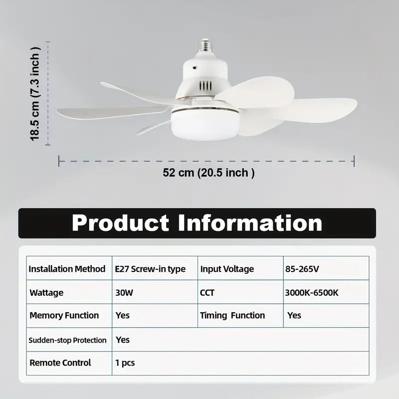 Lámpara de techo con ventilador DesignTod™